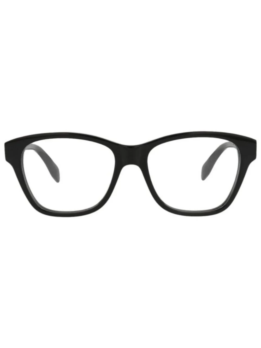 New Alexander McQueen Womens Square/Rectangle Black Black Transparent Fashion De